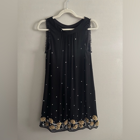 Alice & Olivia Beaded Black Dress - Picture 1 of 7